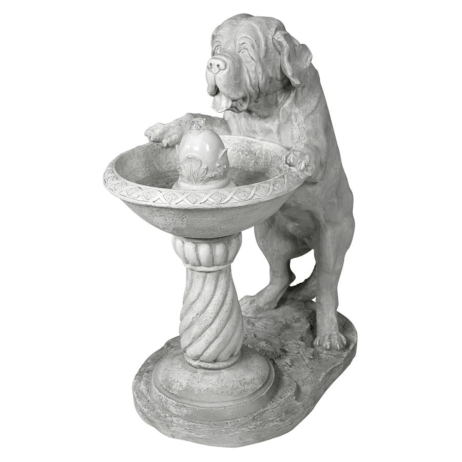Quenching a Big Thirst Sculptural Dog Fountain