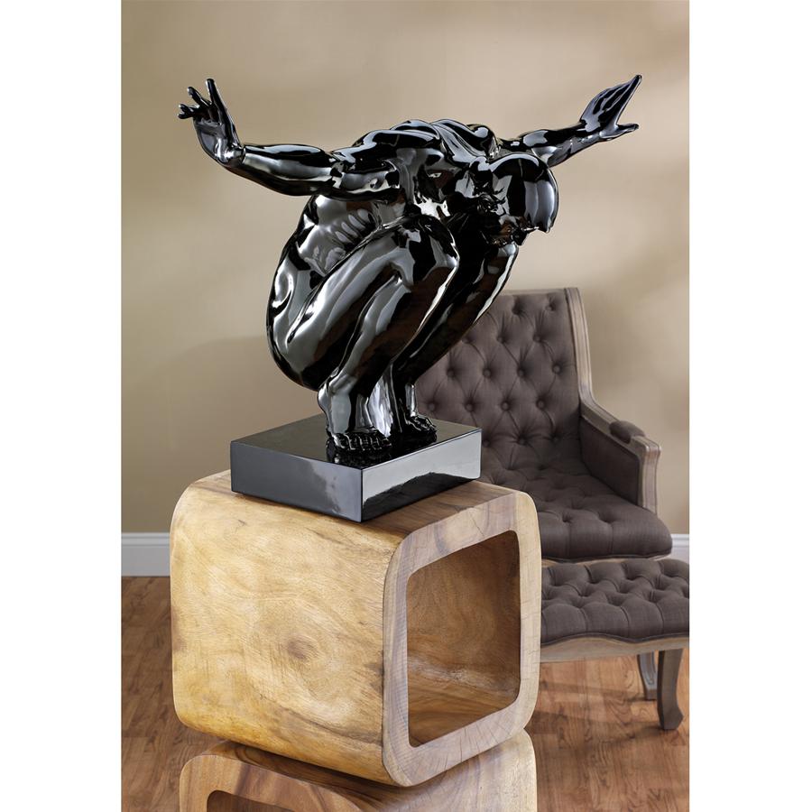 Sustained Ambition Modern Male Nude Statue