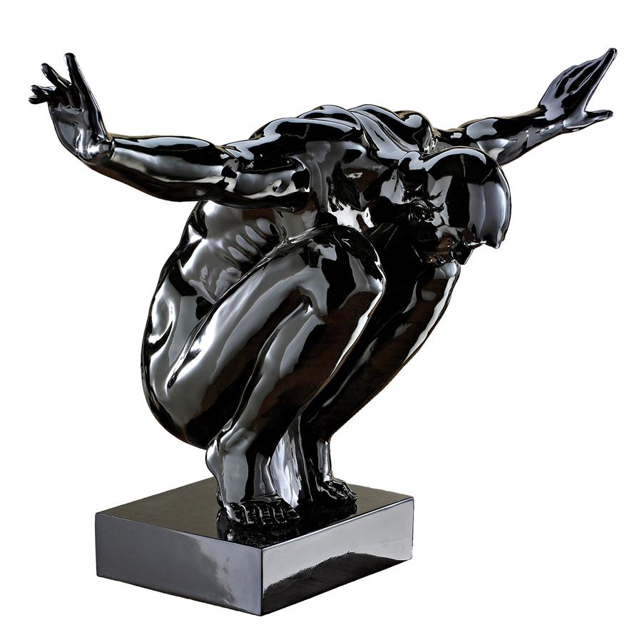 Sustained Ambition Modern Male Nude Statue