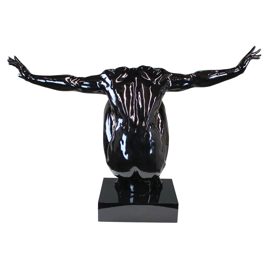 Sustained Ambition Modern Male Nude Statue