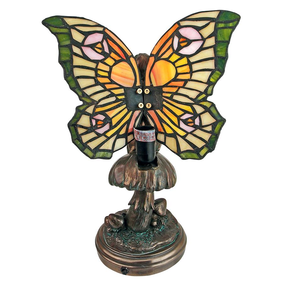 Fairy of the Glen Tiffany-Style Stained Glass Illuminated Statue