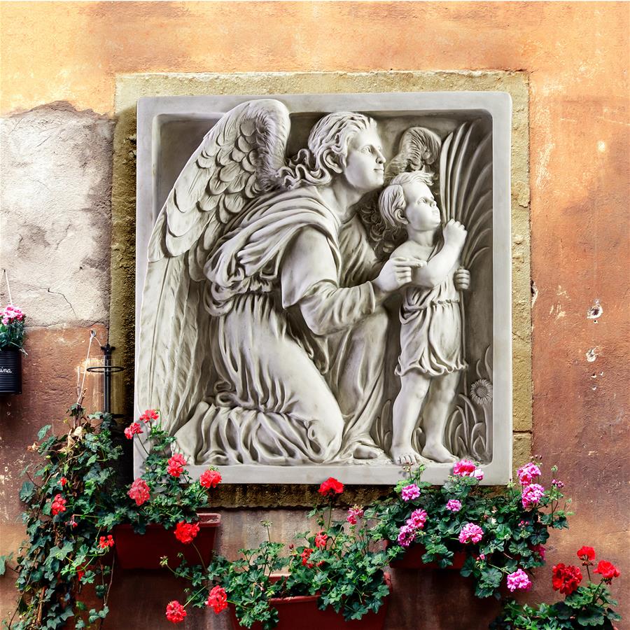 Guiding Angel Sculptural Wall Frieze