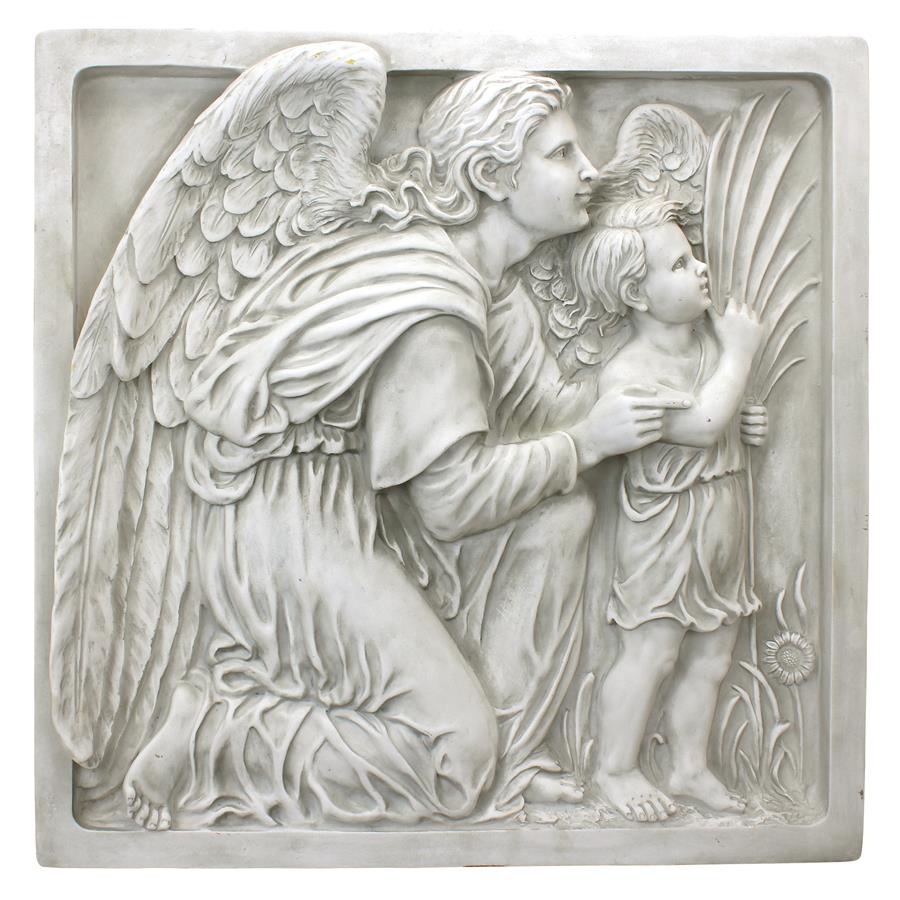 Guiding Angel Sculptural Wall Frieze