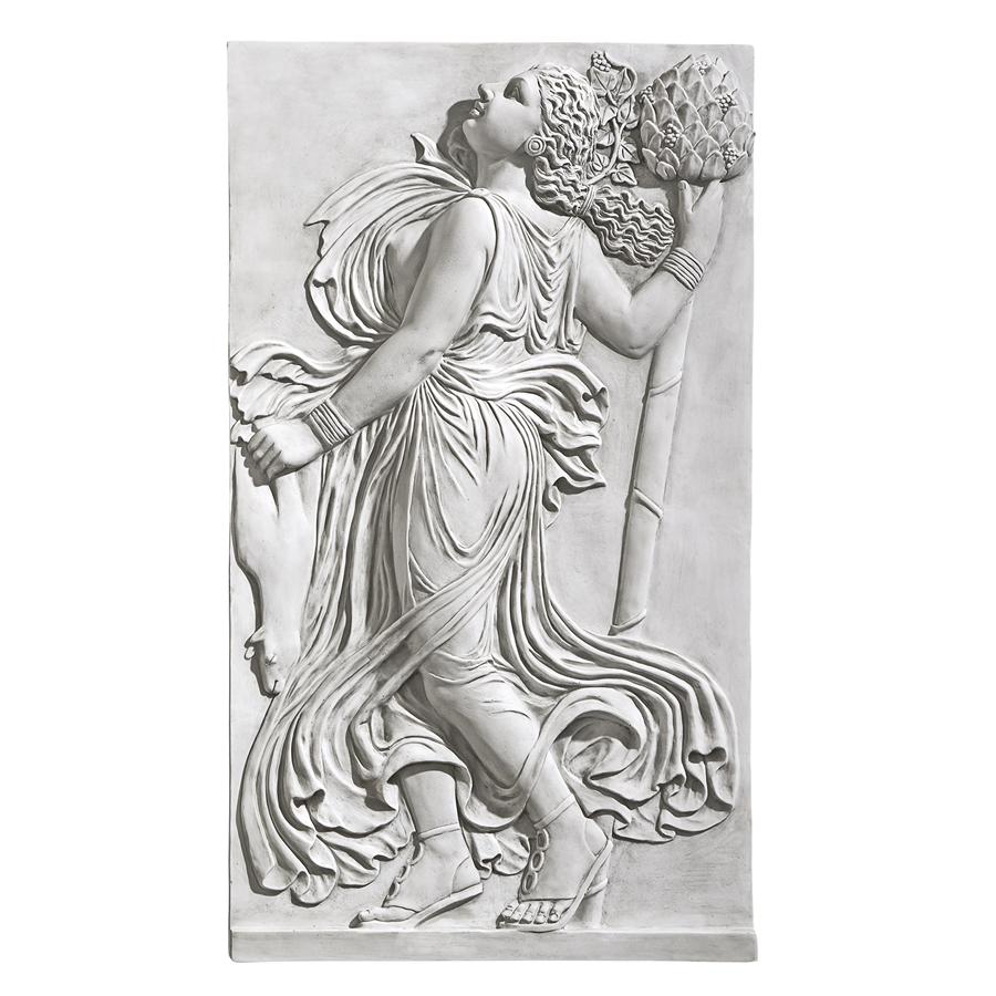 Dancing Greek Maenad with Thyrsus Wall Frieze: Right