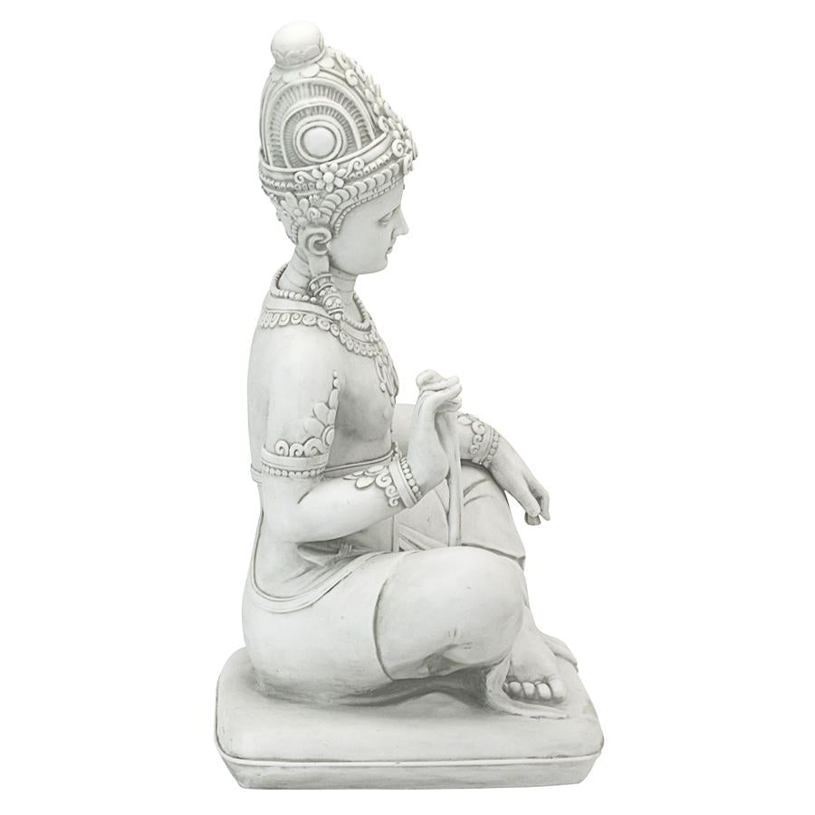 Sitting Thai Teppanom Beautiful Being Statue