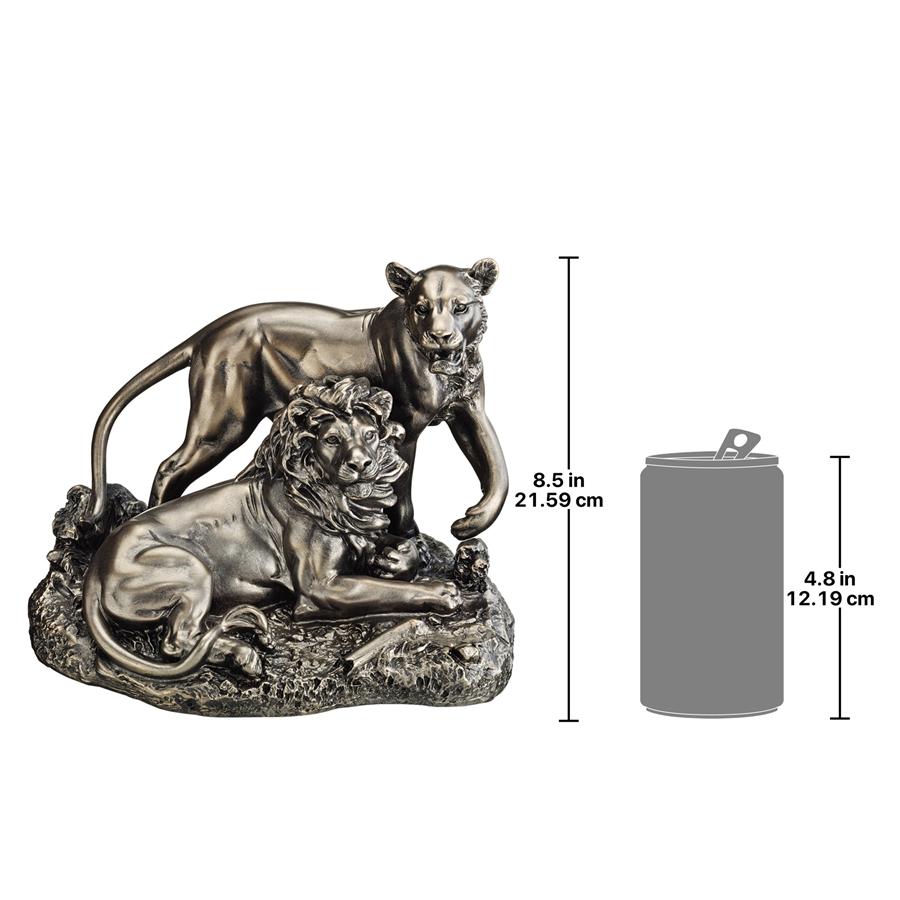 Lion and Lioness: Pride of Place Animal Statue