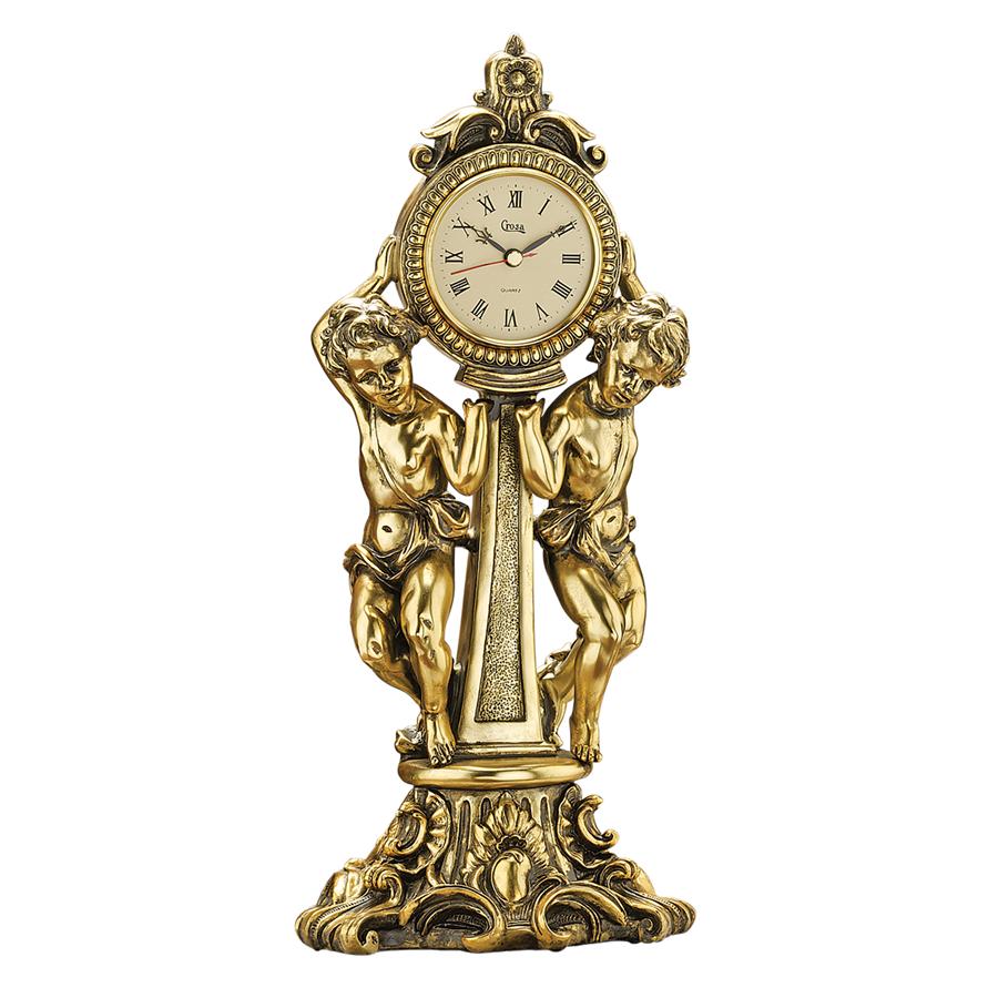 Amboise Twin Cherubs Mantel Clock