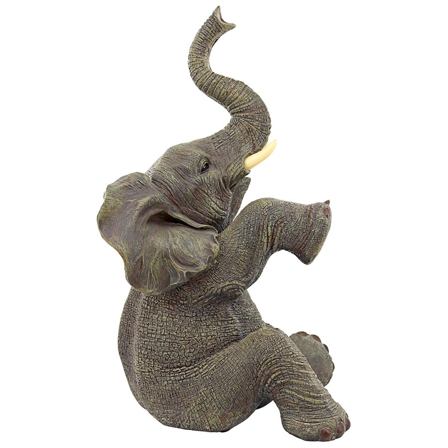 Petey the Pint-Sized Pachyderm Elephant Garden Statue