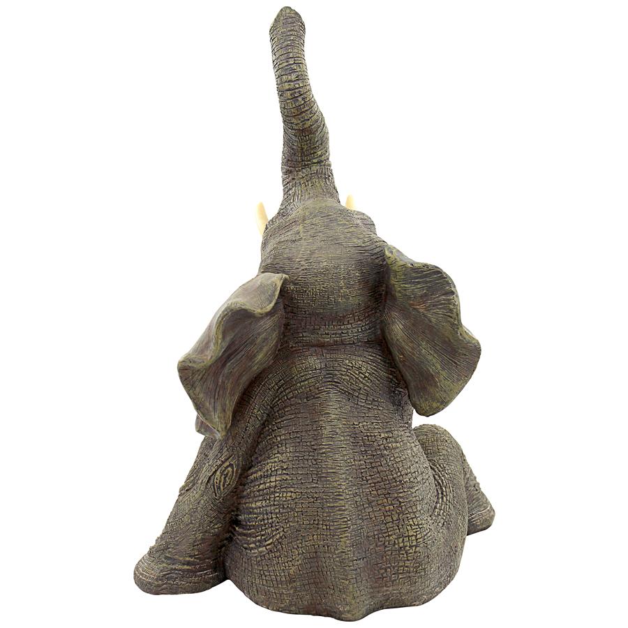 Petey the Pint-Sized Pachyderm Elephant Garden Statue