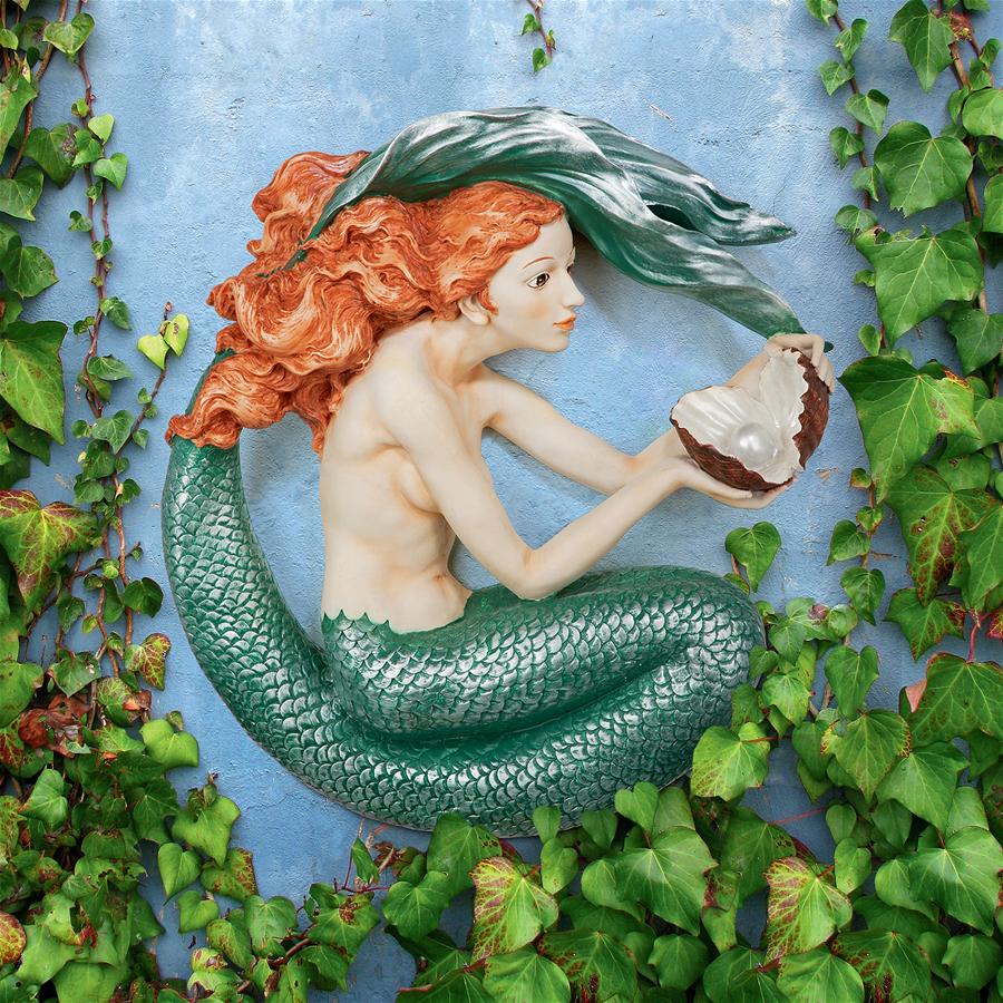 Misty Mae, Siren of the Sea Mermaid Wall Sculpture