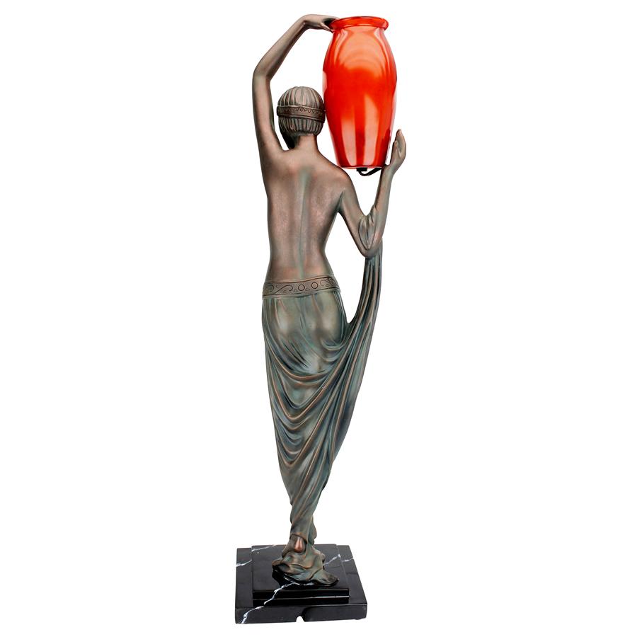 Art Deco Goddess of Light Sculptural Table Lamp