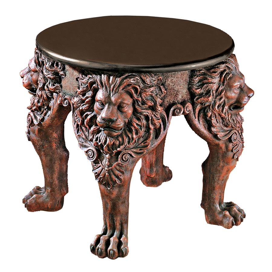 Lord Raffles Lion Leg Sculptural Gothic Side Table