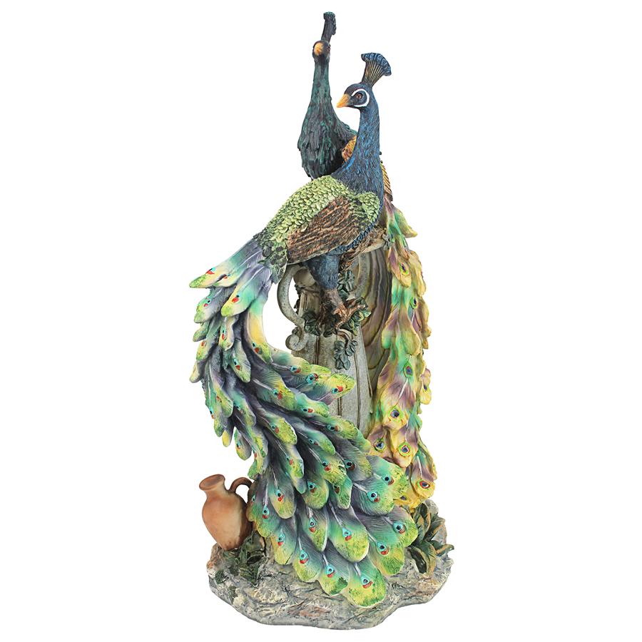 Peacocks in Paradise Statue