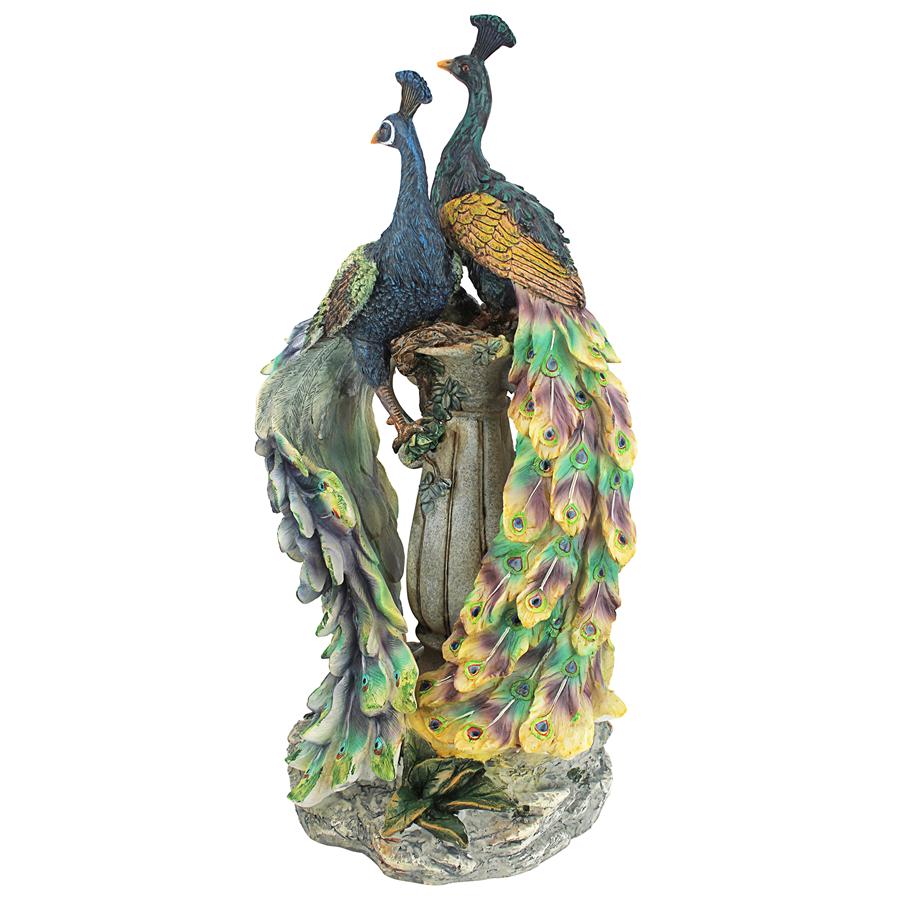 Peacocks in Paradise Statue