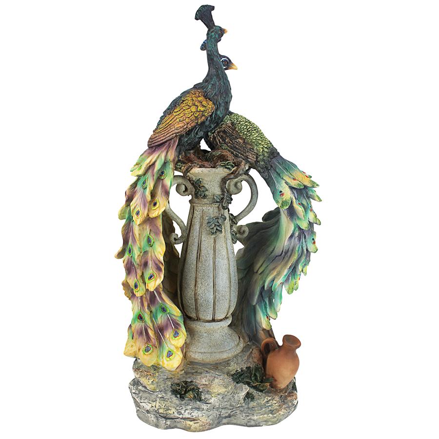 Peacocks in Paradise Statue