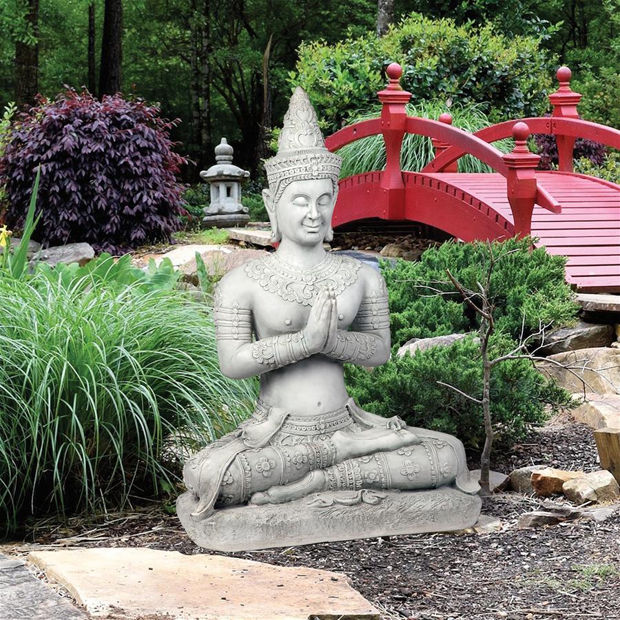 Praying Seated Ayutthaya Thai Buddha Statue