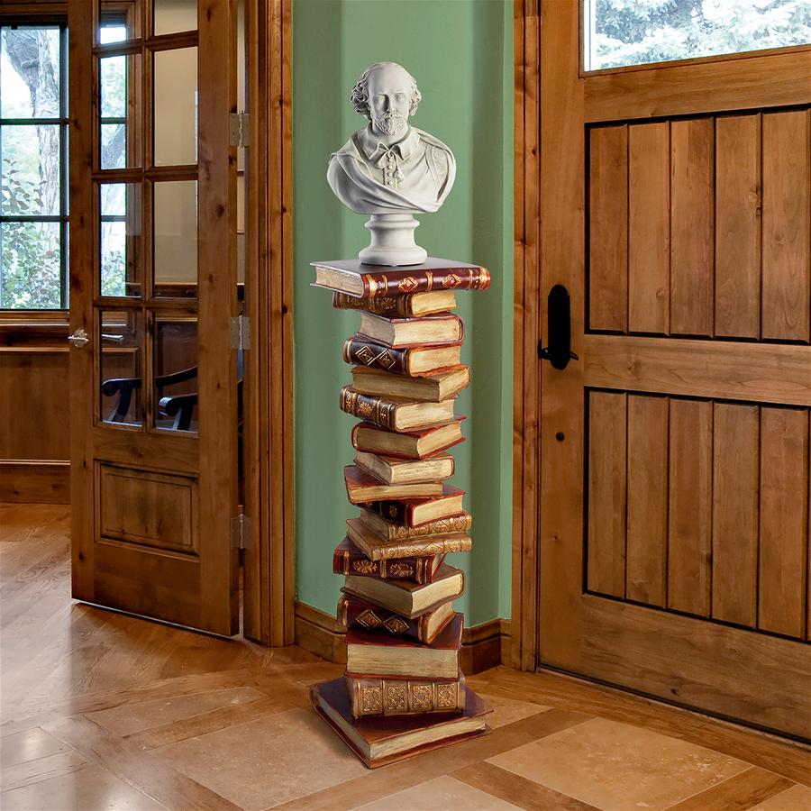 Power of Books Sculptural Pedestal Column