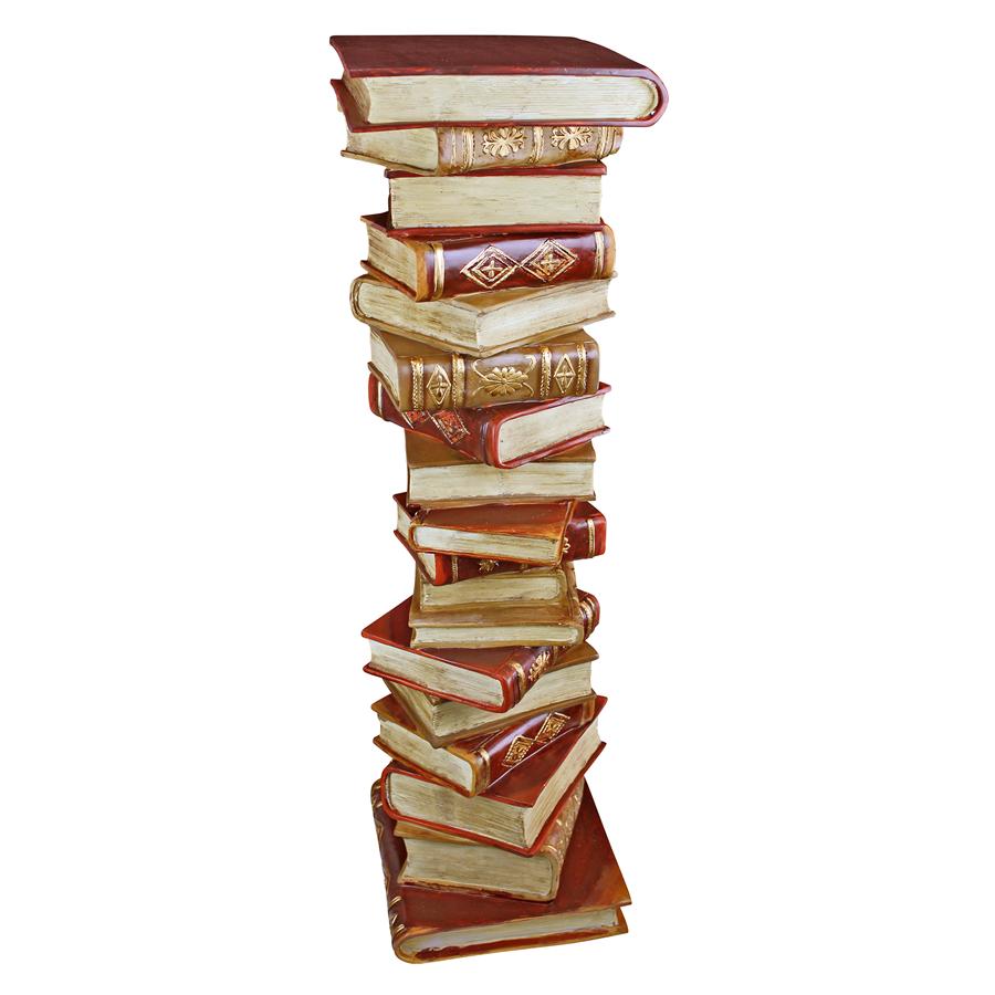 Power of Books Sculptural Pedestal Column