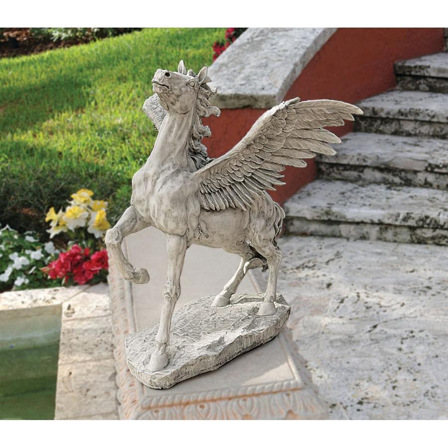 Grand Pegasus Winged Horse Sculpture