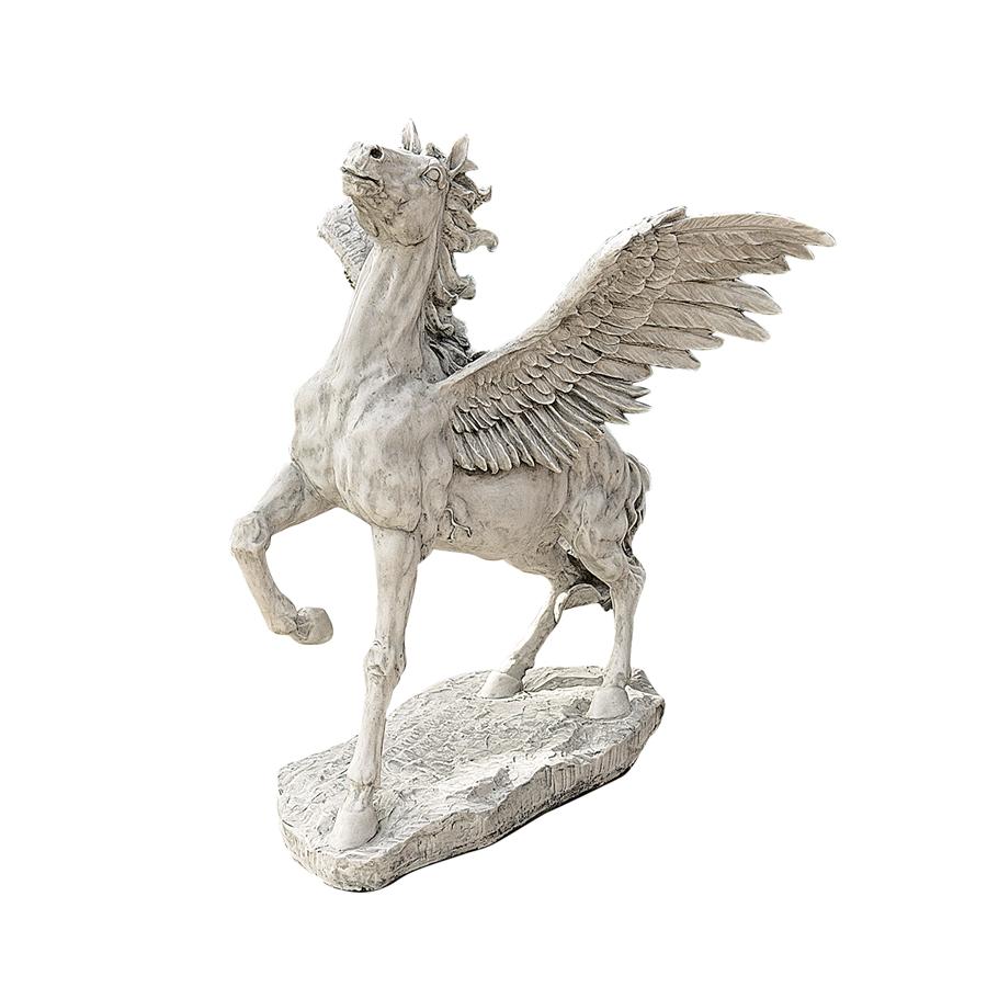 Grand Pegasus Winged Horse Sculpture
