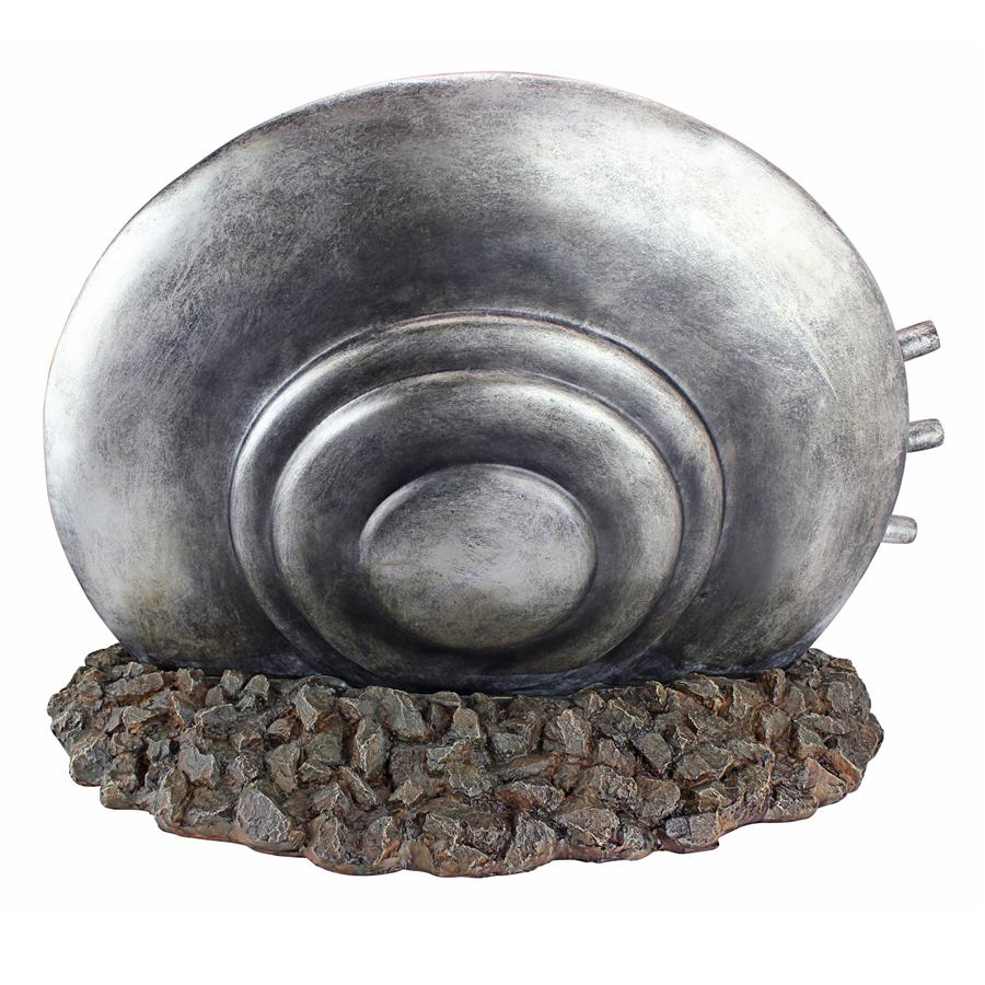 Crash Landing Flying Saucer Alien Spacecraft Statue