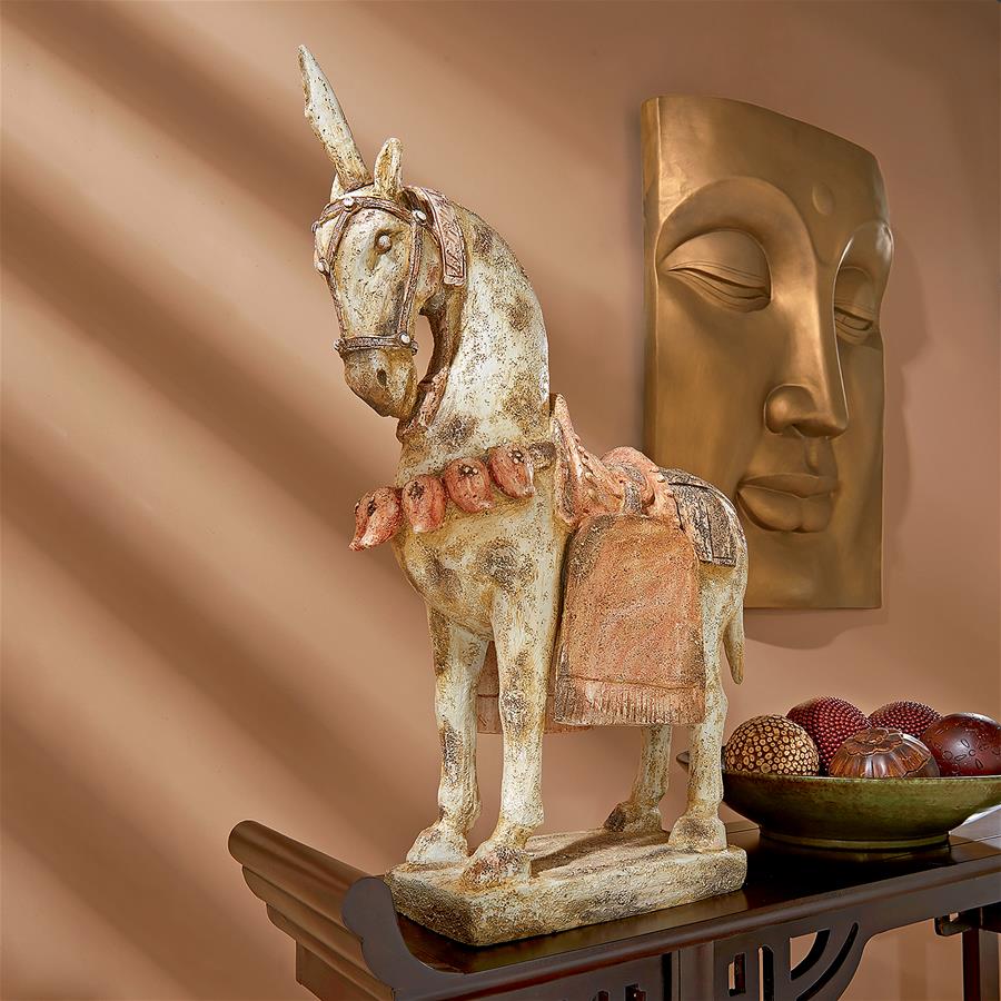 Six Dynasties Tang Caparisoned Horse Statue