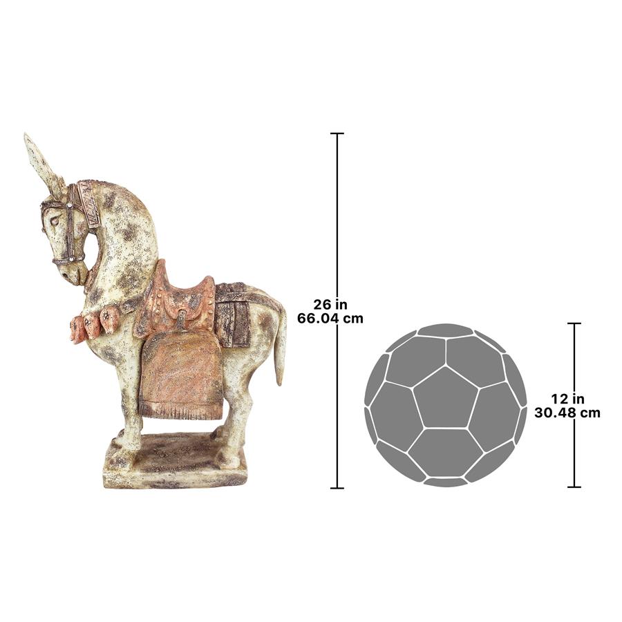 Six Dynasties Tang Caparisoned Horse Statue