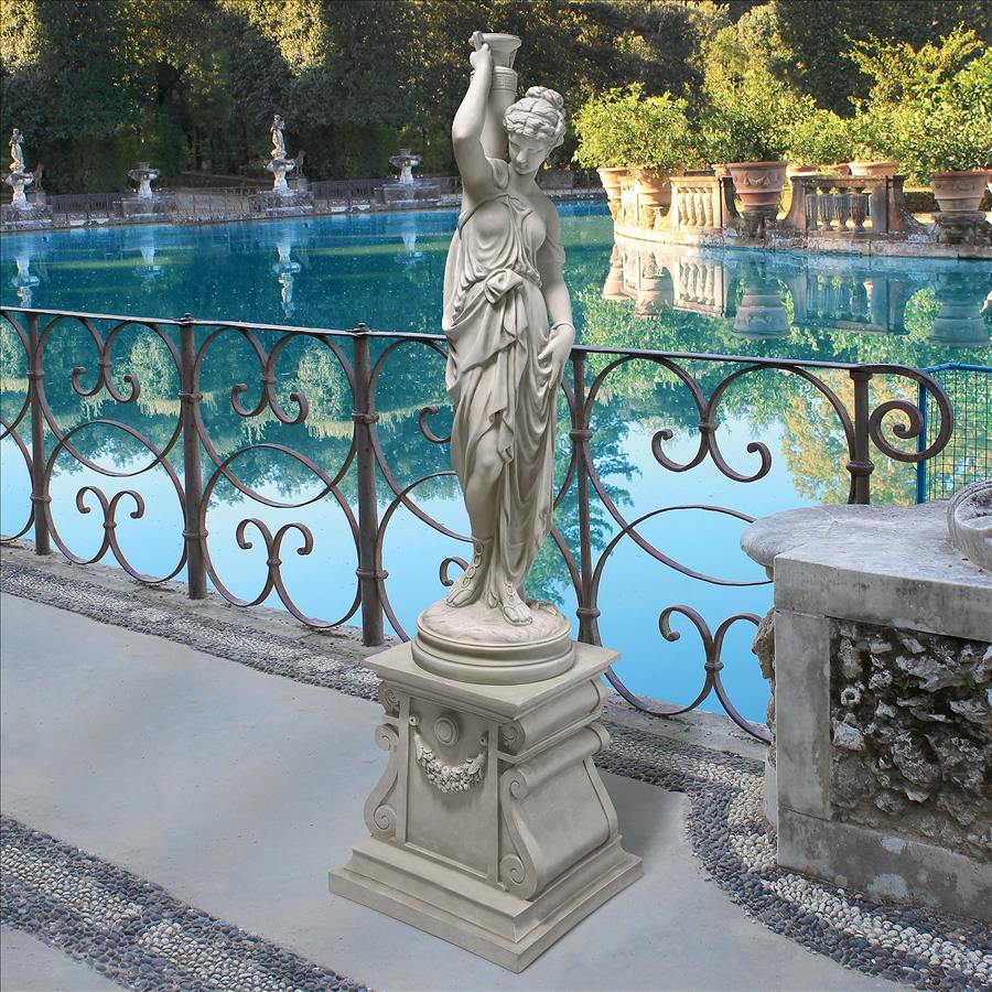 Dione, the Divine Water Goddess Garden Statue: Grande