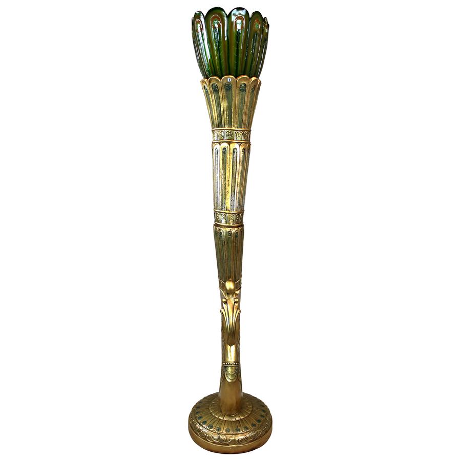 Art Deco Peacock Sculptural Floor Lamp