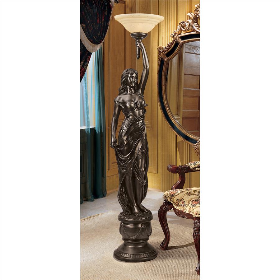 Goddess Hestia Sculptural Floor Lamp
