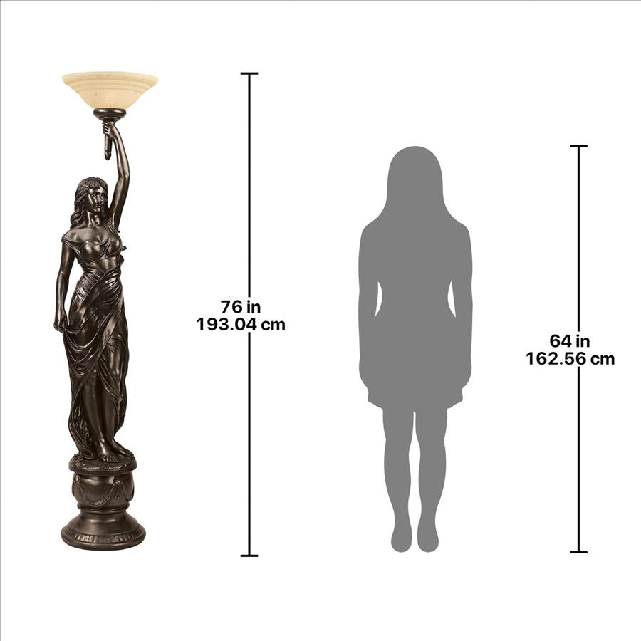 Goddess Hestia Sculptural Floor Lamp