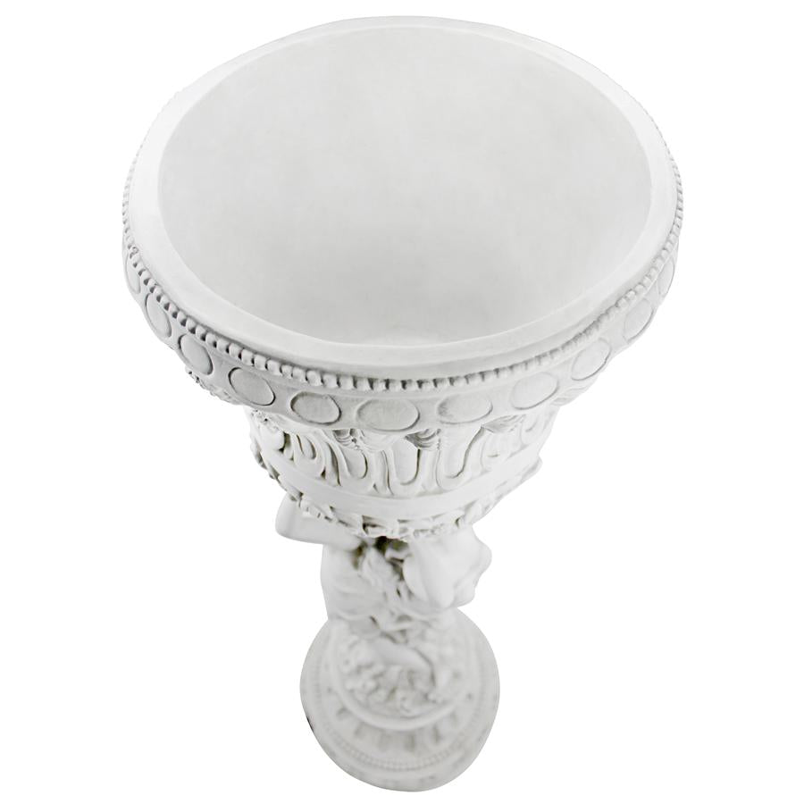 Les Filles Joyeuses Neoclassical Pedestal Urn