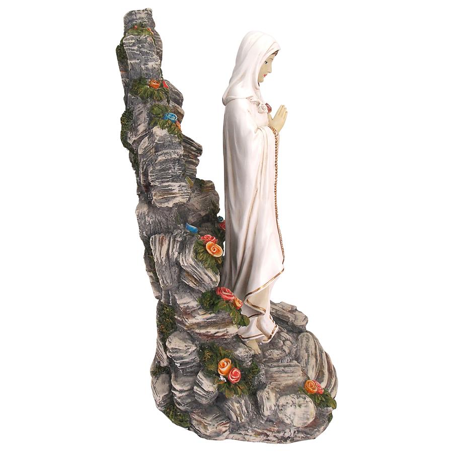 Blessed Virgin Mary Illuminated Garden Grotto Sculpture