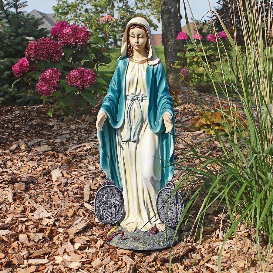 Miraculous Medal Madonna Sacred Garden Statue