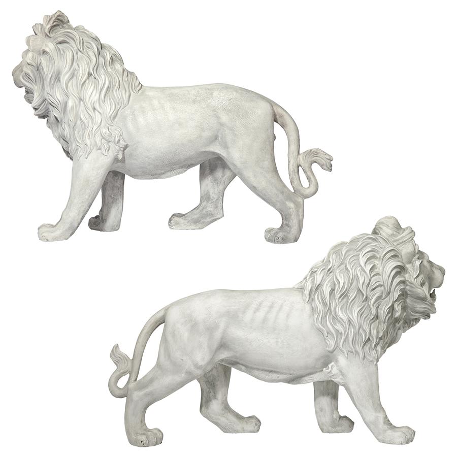 Regal Lion Sentinels of Grisham Manor Statue: Right and Left Set