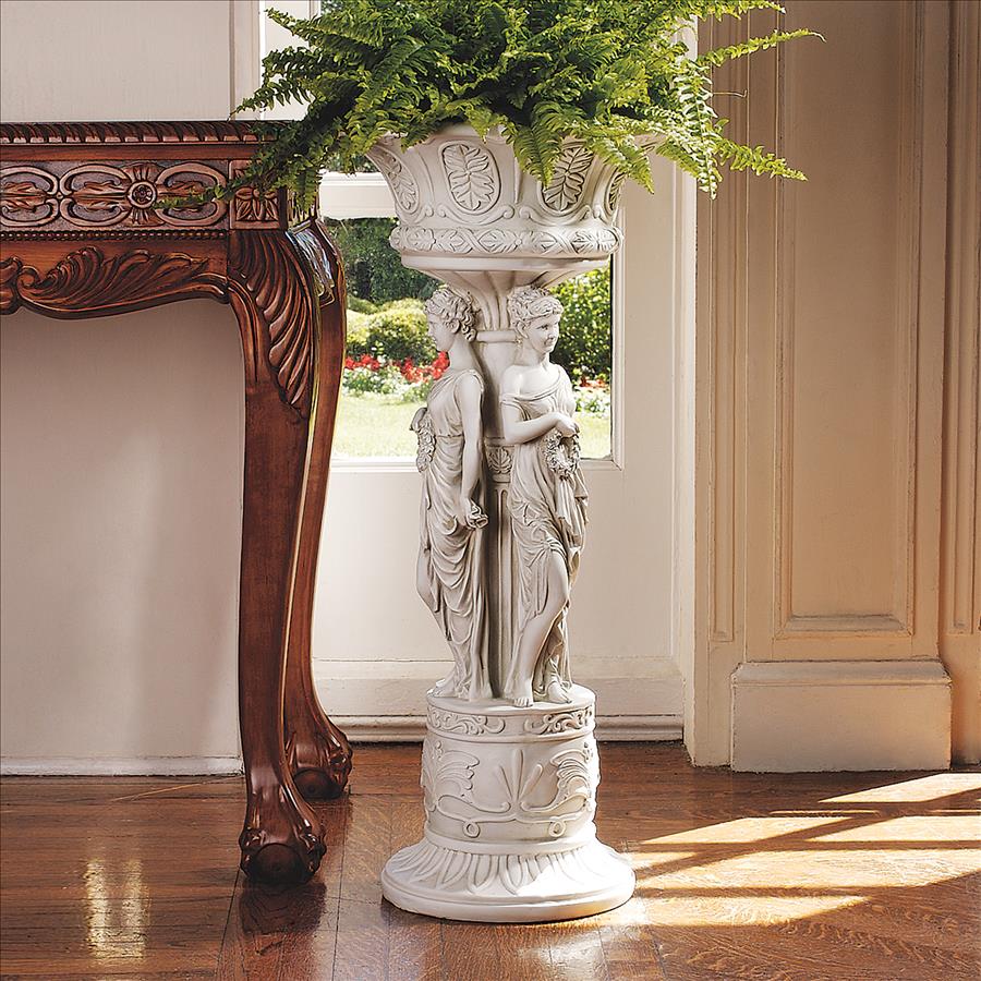 Chatsworth Manor Sculptural Neoclassical Pedestal Urn