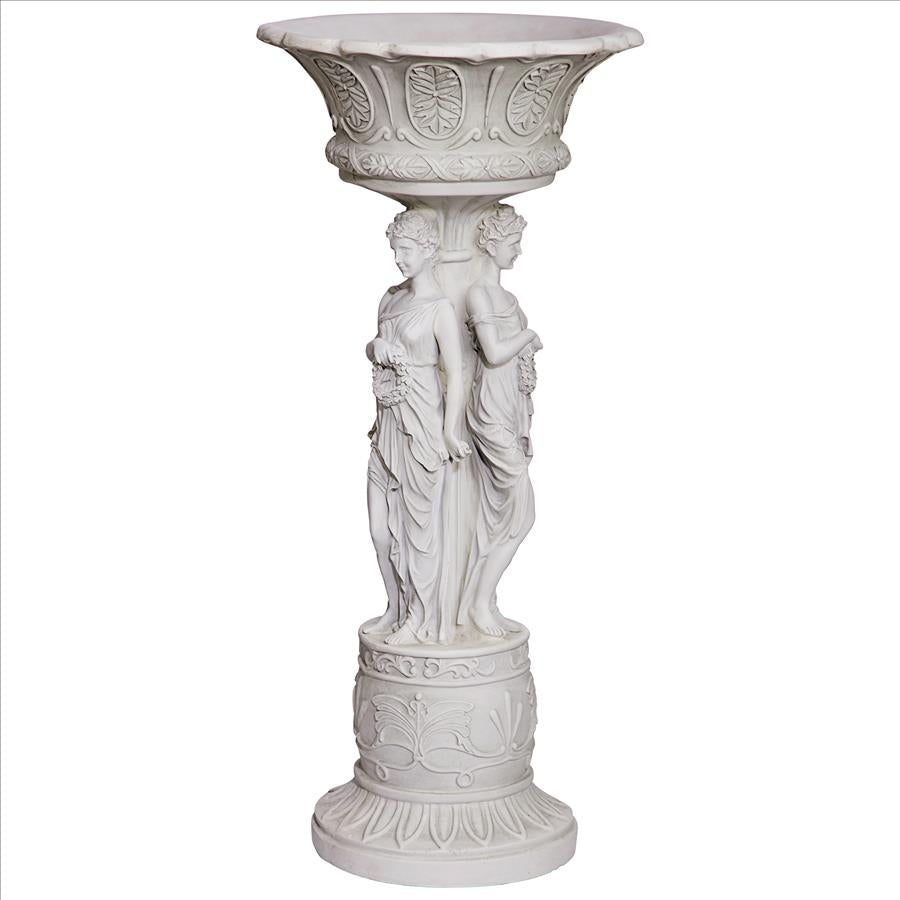 Chatsworth Manor Sculptural Neoclassical Pedestal Urn