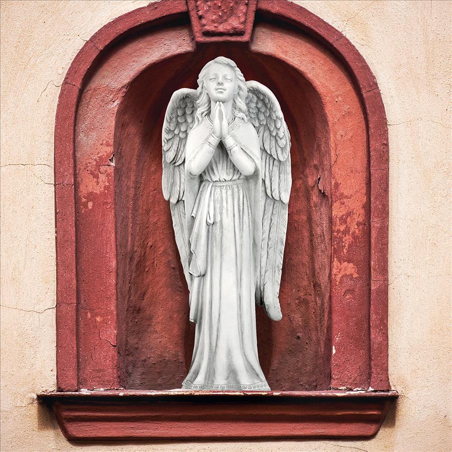 Divine Guidance: Praying Angel Garden Statue: Medium