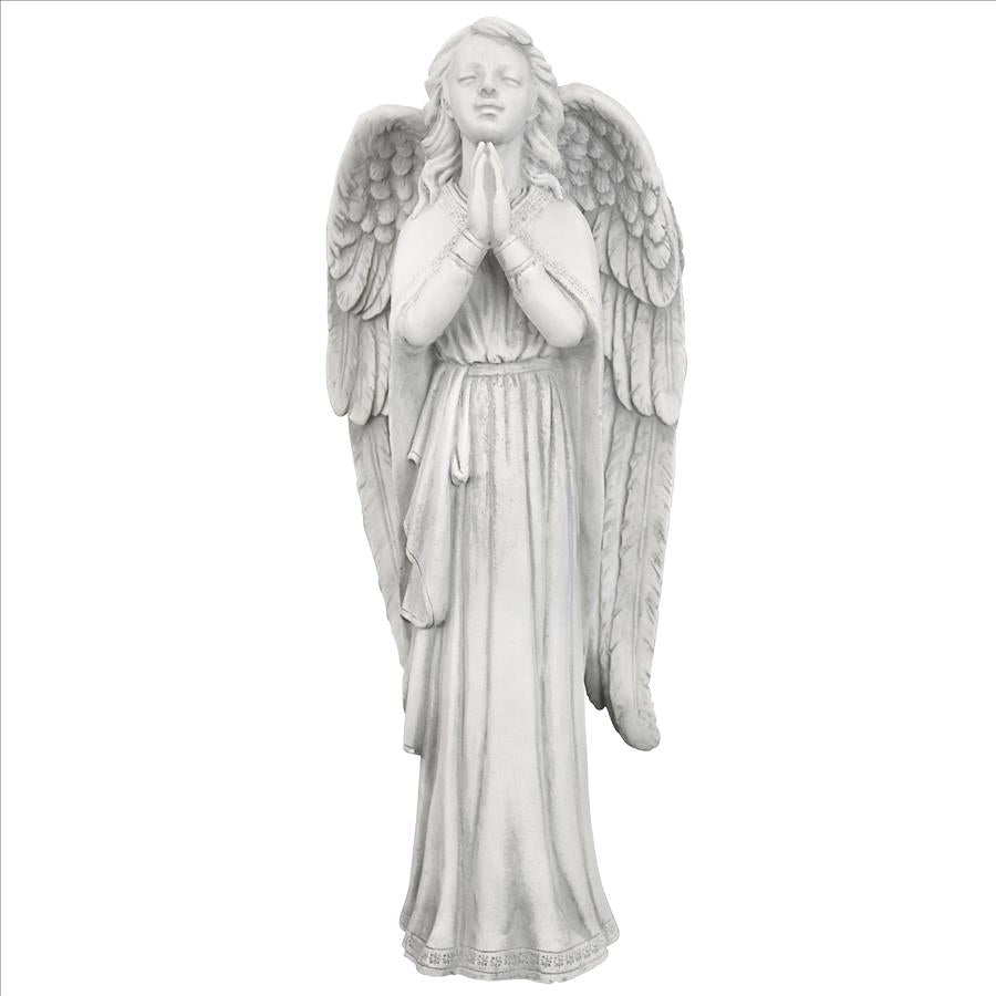 Divine Guidance: Praying Angel Garden Statue: Medium