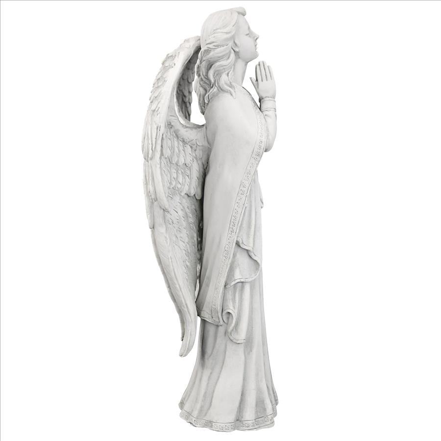 Divine Guidance: Praying Angel Garden Statue: Medium