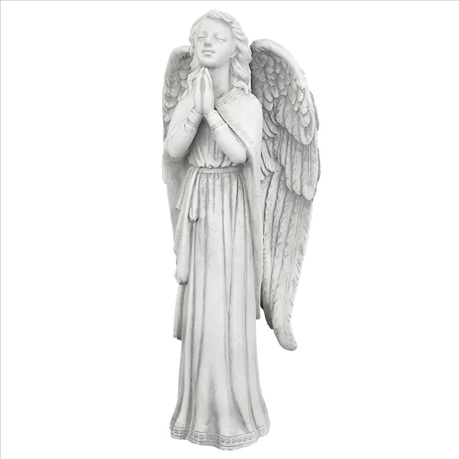 Divine Guidance: Praying Angel Garden Statue: Medium