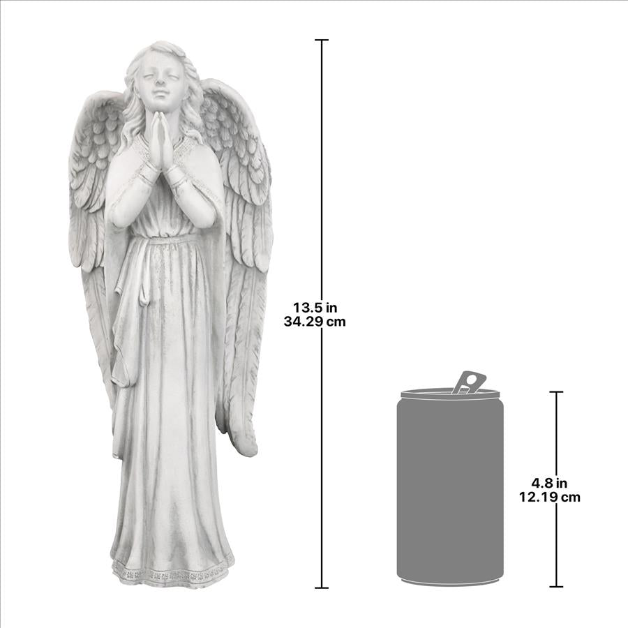 Divine Guidance: Praying Angel Garden Statue: Medium