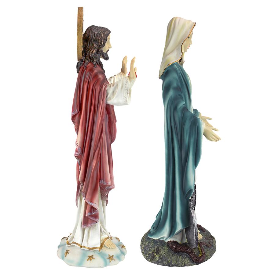 Italian-Style Devotional Art Collection: Jesus and Mary Sculptures