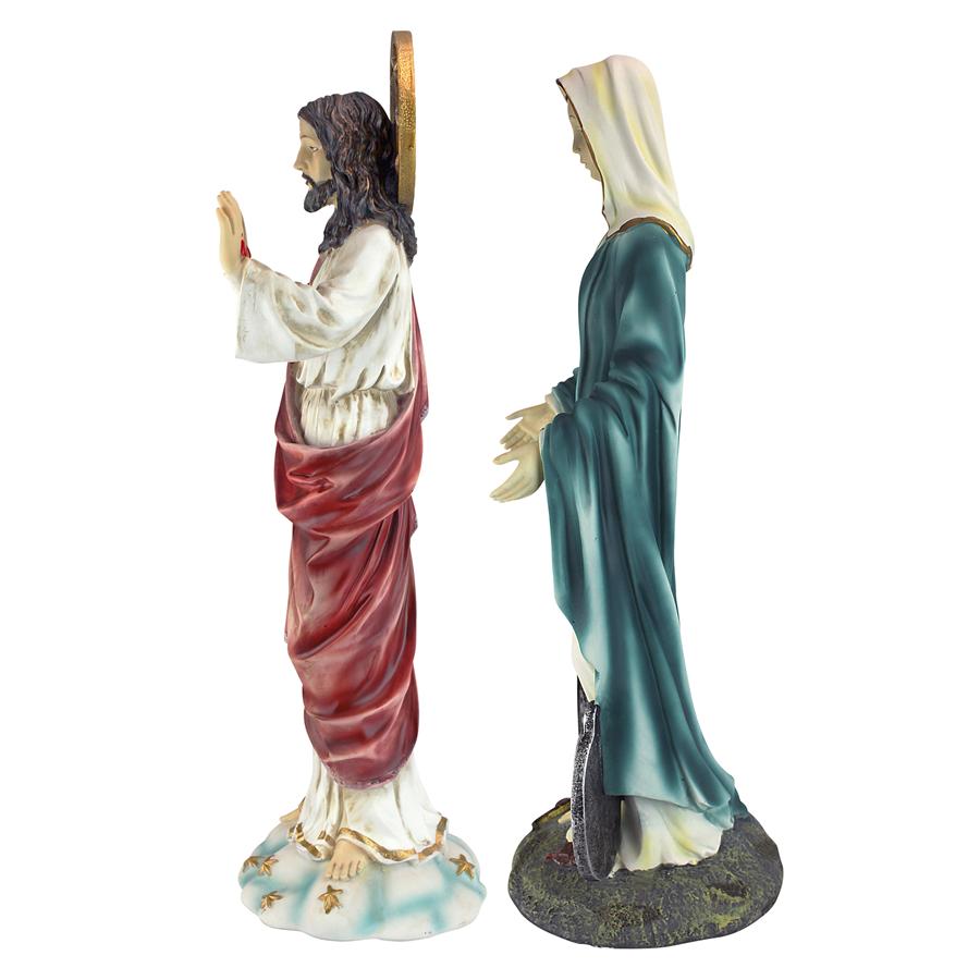 Italian-Style Devotional Art Collection: Jesus and Mary Sculptures