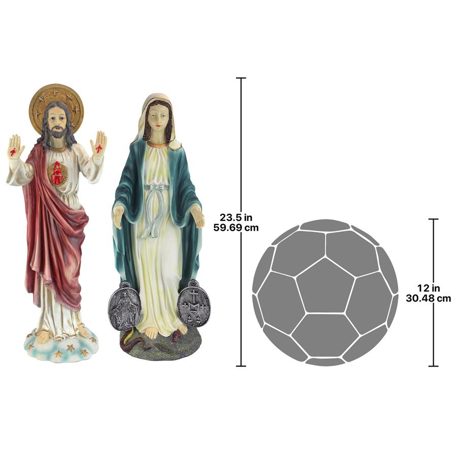 Italian-Style Devotional Art Collection: Jesus and Mary Sculptures