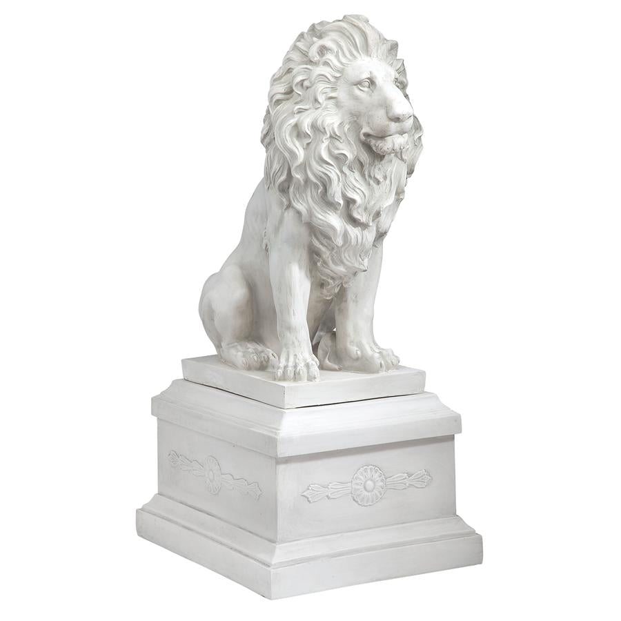 Lion of Florence Sentinel Statue & Base