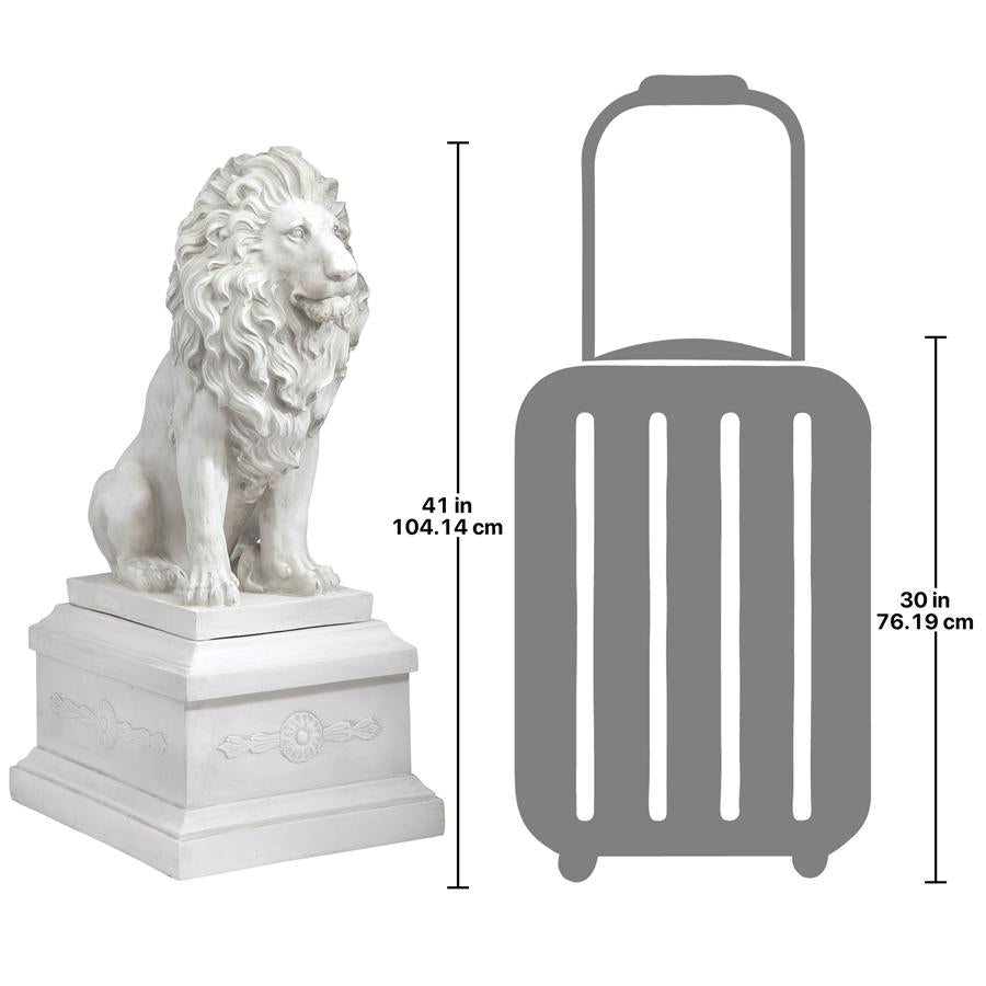 Lion of Florence Sentinel Statue & Base