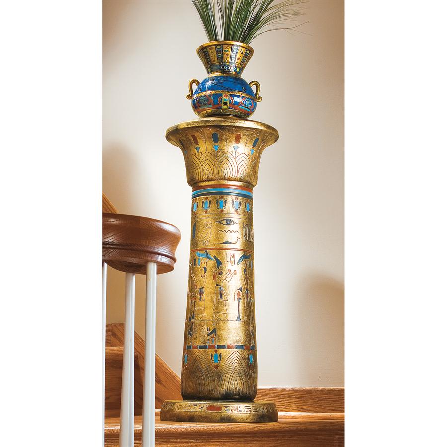 Golden Pedestal of the Egyptian Kings Sculptural Column
