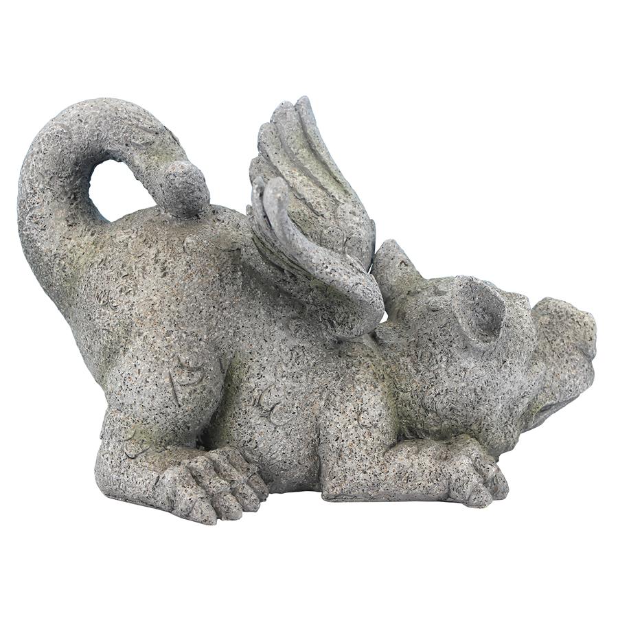 Pounce the Mischievous Gothic Dragon Statue