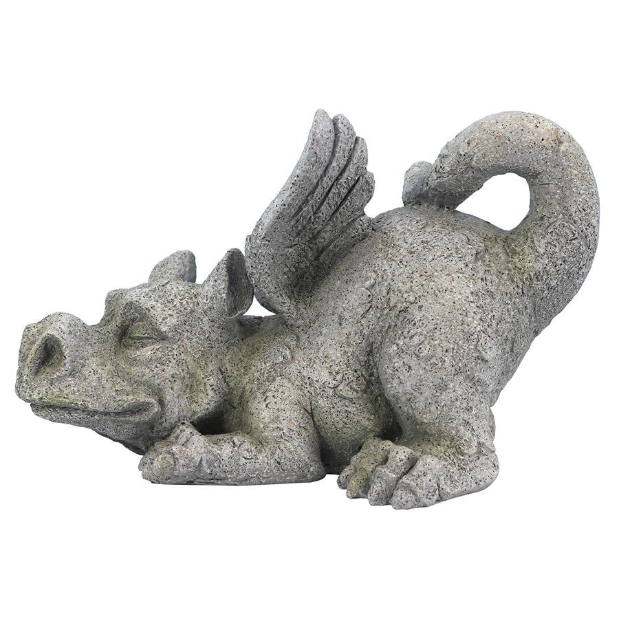 Pounce the Mischievous Gothic Dragon Statue